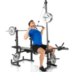Banc d'entraînement multifonction de musculation pour home gym - Station complète