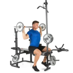 Banc d'entraînement multifonction de musculation pour home gym - Station complète