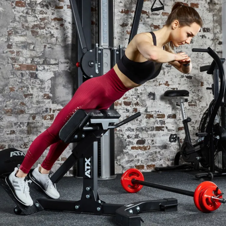Banc hyperextension ATX 45° pour entraînement du dos capacité de charge +250 kg