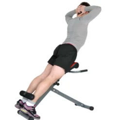 Banc Hyperextension 45° ultra compact pour entraînement en Home-Gym - Capacité de charge 100 kg