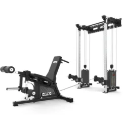 Banc leg curl allongé dual leg extension assis avec 3 possibilités de charge max 300 kg - Entraînement des jambes