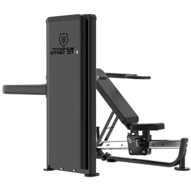 Banc Multipress 3 Fonctions Black Series RX à Charge Guidée avec Colonne de Poids 125 kg - Titanium Strength BSRX-S5
