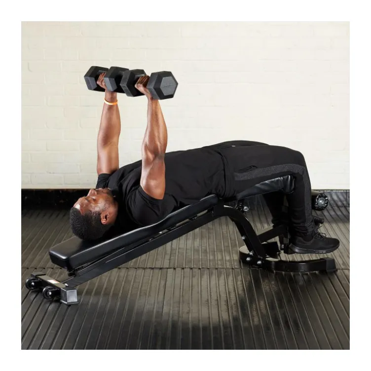 Banc musculation réglable avec rouleau de blocage semi-pro
