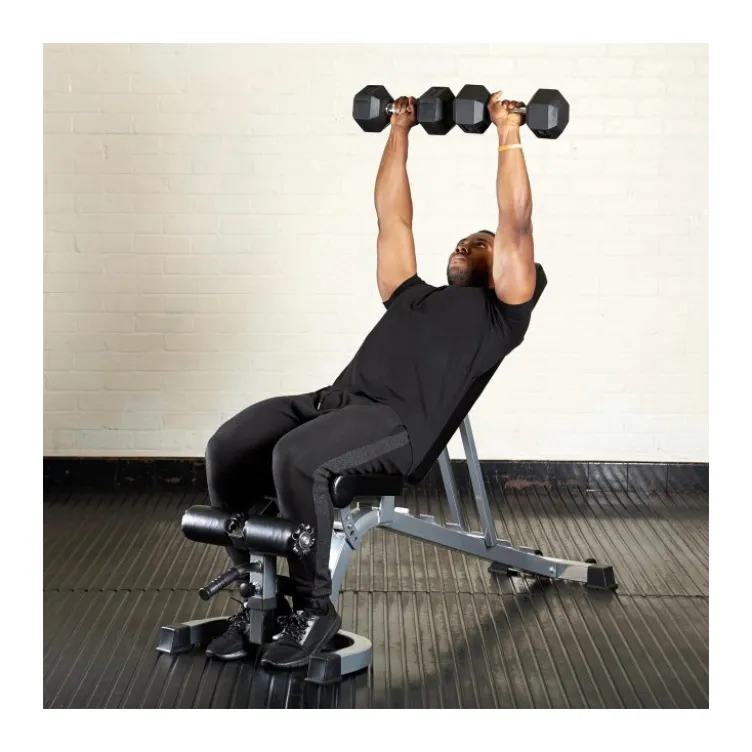 Banc musculation réglable avec rouleau de blocage semi-pro