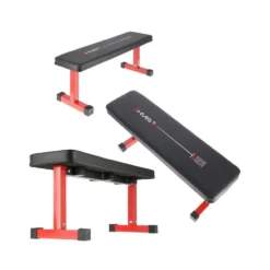 Banc plat de musculation pour training haut du corps - Capacité de charge 100 kg
