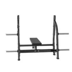 Banc plat olympique de musculation Black Séries Titanium Strength BS-OFB - Capacité de charge de 200 kg pour le développé couché