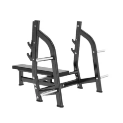 Banc plat olympique de musculation Black Séries Titanium Strength BS-OFB - Capacité de charge de 200 kg pour le développé couché