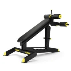 Banc pour musculation des abdominaux réglable avec poignée et roue de transport