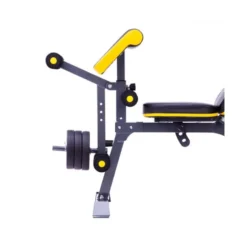 Banc réglable de musculation avec option leg et pupitre à biceps - Capacité 180 kg