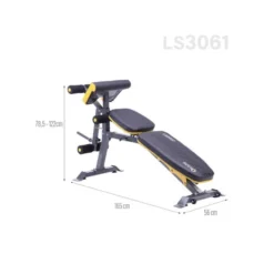 Banc réglable de musculation avec option leg et pupitre à biceps - Capacité 180 kg