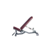 Banc réglable de musculation professionnel avec poignées et roues de transport
