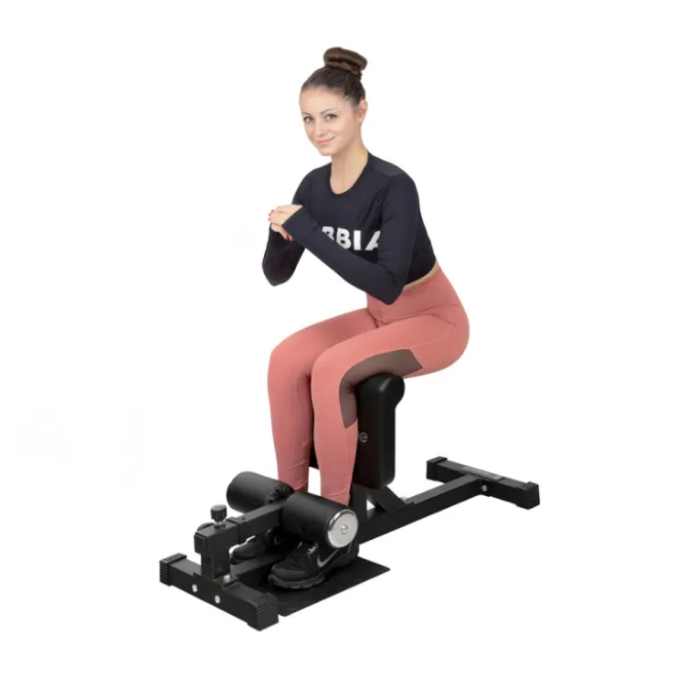 Banc sissy squat avec réglages précis et capacité de charge jusqu'à 150 kg - Quadriceps et extenseurs du genou