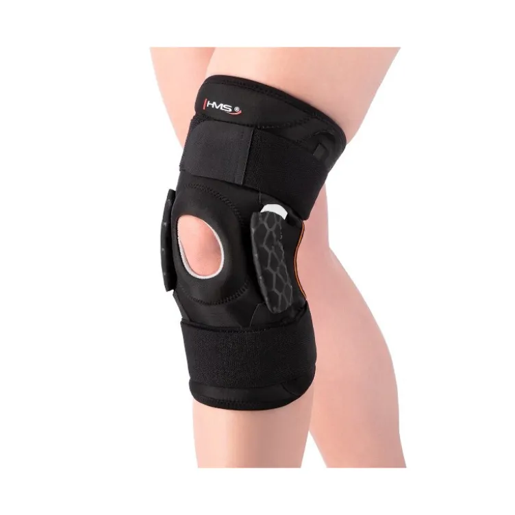 Bande de maintien pour le genou avec renforts latéraux en acier - Fermeture velcro
