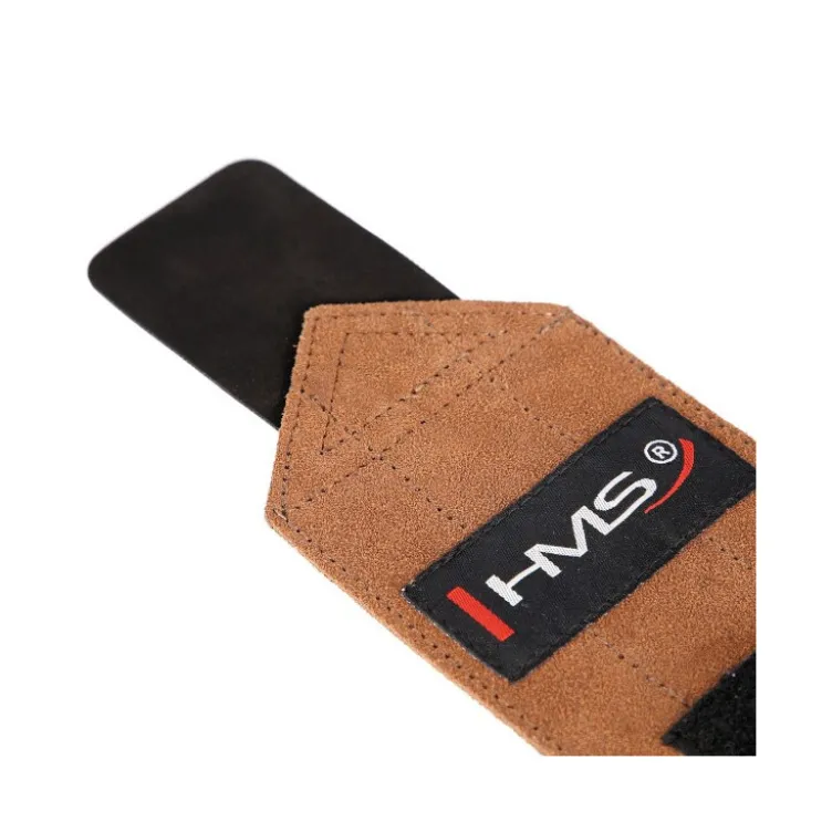 Bande de protection pour poignet en cuir naturel pour entraînement de musculation - Fermeture velcro