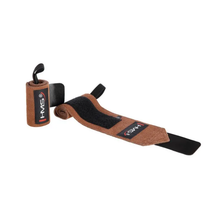 Bande de protection pour poignet en cuir naturel pour entraînement de musculation - Fermeture velcro