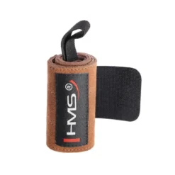 Bande de protection pour poignet en cuir naturel pour entraînement de musculation - Fermeture velcro