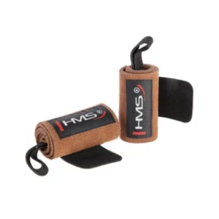 Bande de protection pour poignet en cuir naturel pour entraînement de musculation - Fermeture velcro