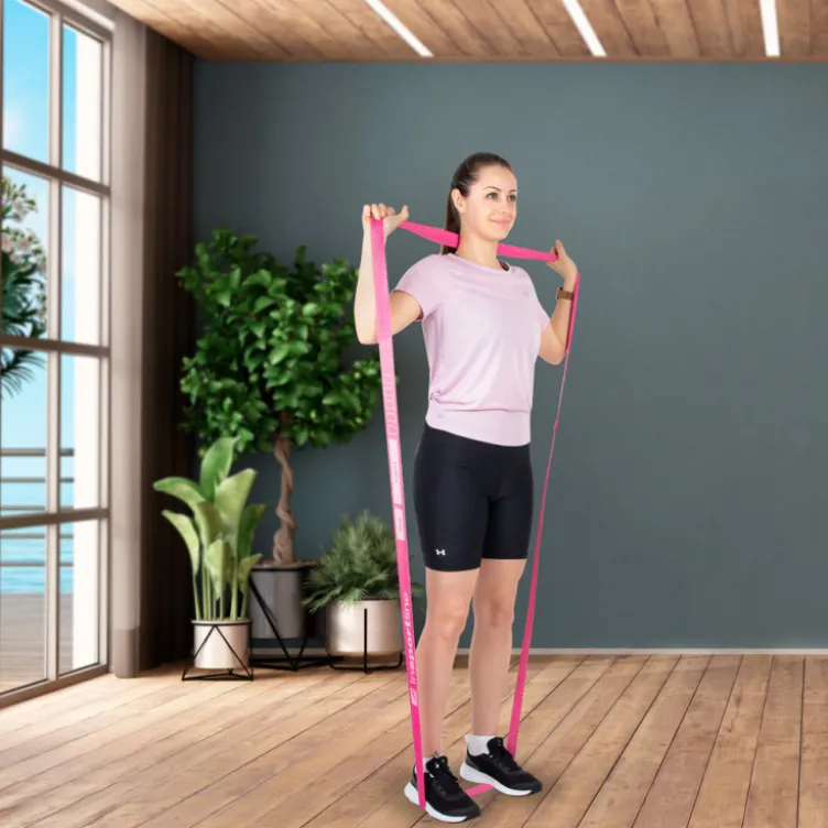Bande de résistance élastique pour home-gym - Niveau de résistance 5 à 17 kg