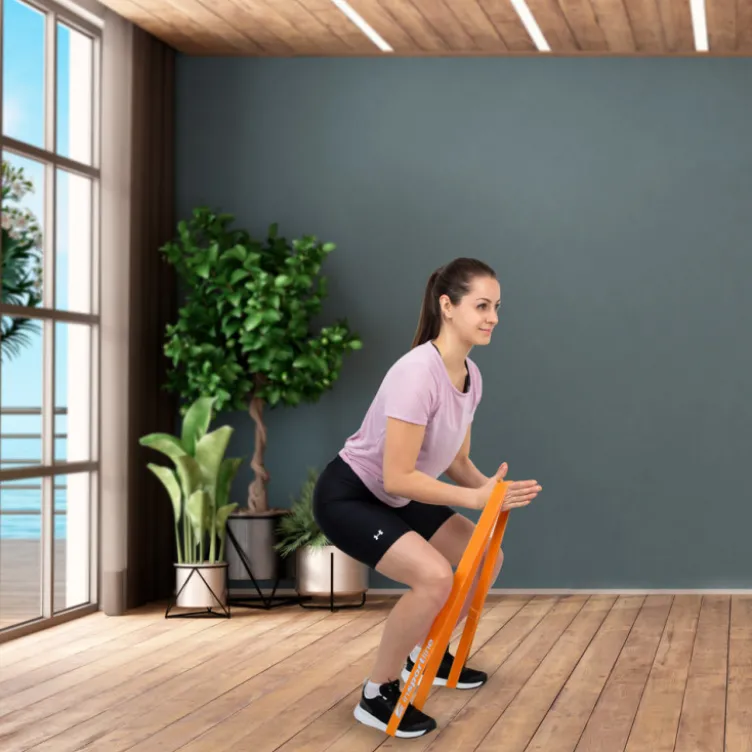 Bande de résistance élastique pour home-gym - Niveau de résistance 5 à 17 kg