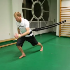 Bande de résistance moyenne avec sangles sécurisées et fermetures velcro - 160cm
