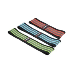 Bandes de hanches x3 en latex et polyester pour échauffement de fitness et de musculation