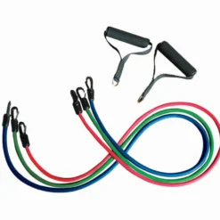 3 bandes de resistance réglable jusqu'à 7 niveaux - Poignées en plastique durci et mousse souple