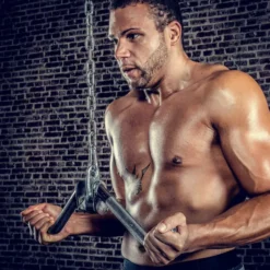 Barre 50 cm en V courbée pour training biceps et triceps