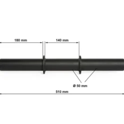 Barre courte 51 cm Fat Grip ATX pour amélioration de la force de préhension