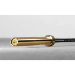 Barre de cross-training diamètre olympique 220 cm et 205.000 PSI dorée et noire mat - GOLD KNIGHT BAR