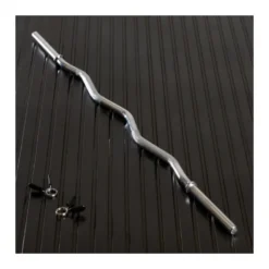 Barre de curl EZ chromée 120 cm avec 2 colliers spinlock
