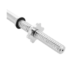 Barre de curl EZ standard filetée 120 cm x 25 mm avec colliers de serrage