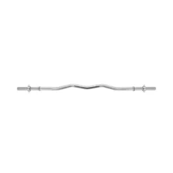 Barre de curl EZ standard filetée 120 cm pour disques de poids 28 mm