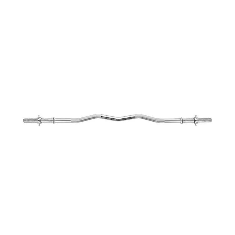 Barre de curl EZ standard filetée 120 cm pour disques de poids 28 mm