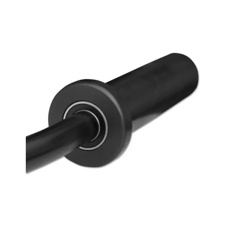 Barre de curl EZ ultra incurvée en acier massif noire pour training des bras