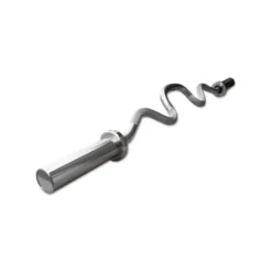 Barre de curl EZ ultra incurvée en acier massif chromé pour entraînements des bras