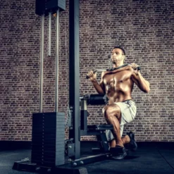 Barre de curl pour biceps / triceps 75 cm tirage poulie