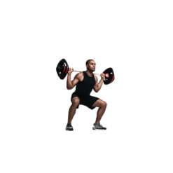 Barre de musculation avec poids ajustables pour Homegym - 15 kg de poids