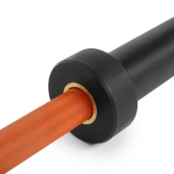 Barre de musculation 220 cm en céramique orange - Diamètre olympique - Capacité de charge 600 kg