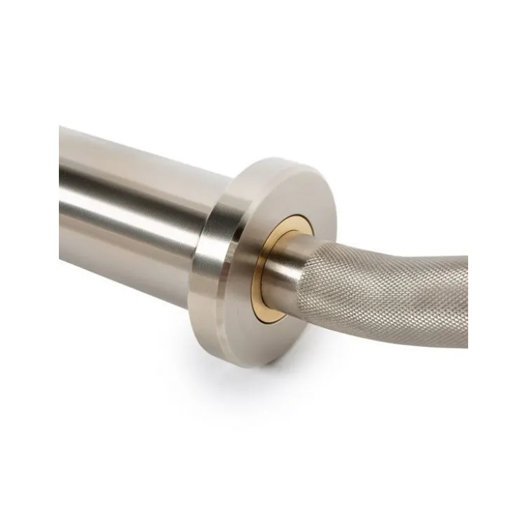 Barre de musculation curl EZ olympique ultra robuste de 135cm