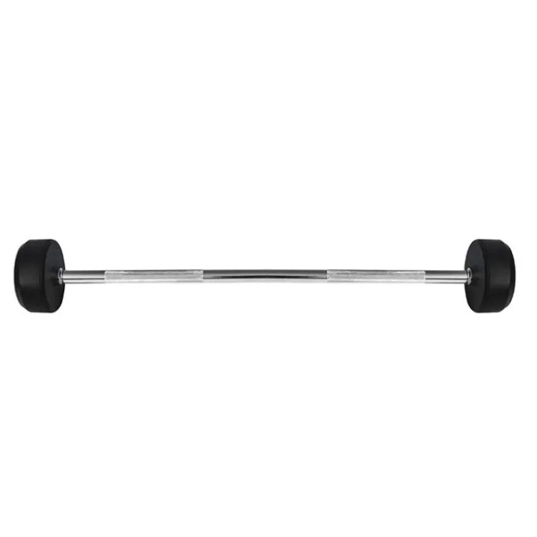 Barre de musculation droite préchargée monobloc 40 kg