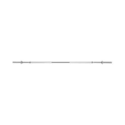 Barre de musculation droite standard 28 mm 180 cm avec écrous de serrage