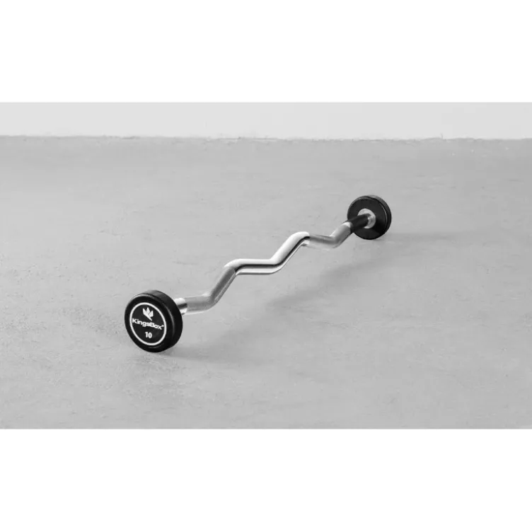 Barre de musculation EZ préchargée de 10 kg à 50 kg compacte et robuste