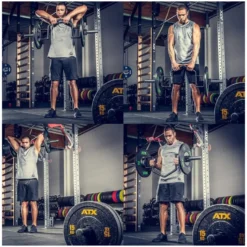 Barre de musculation incurvée prise marteau charge 150 kg