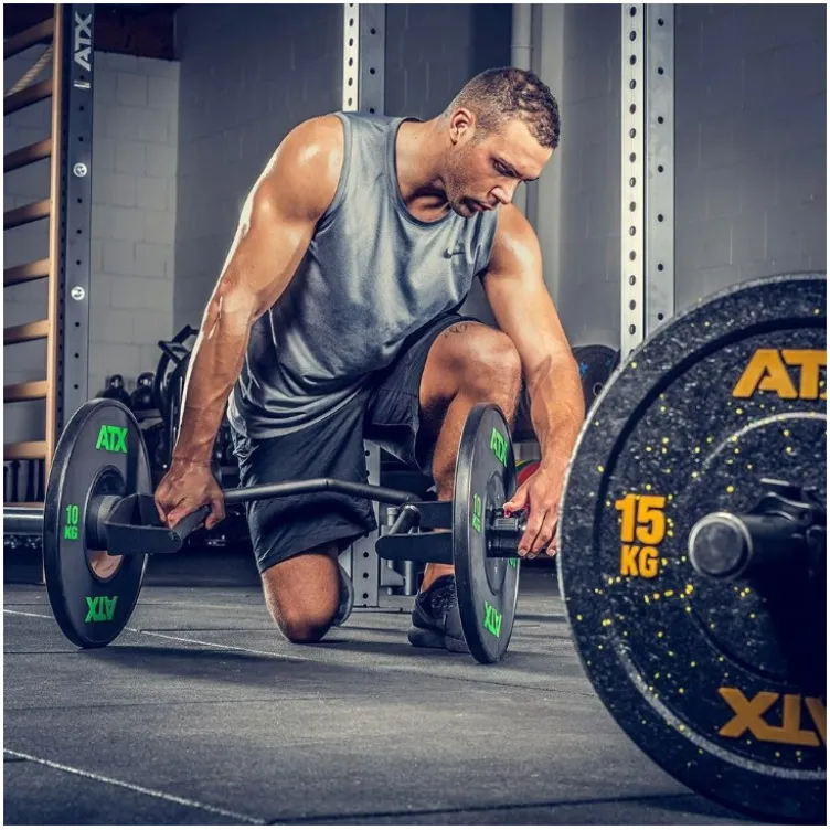 Barre de musculation incurvée prise marteau charge 150 kg