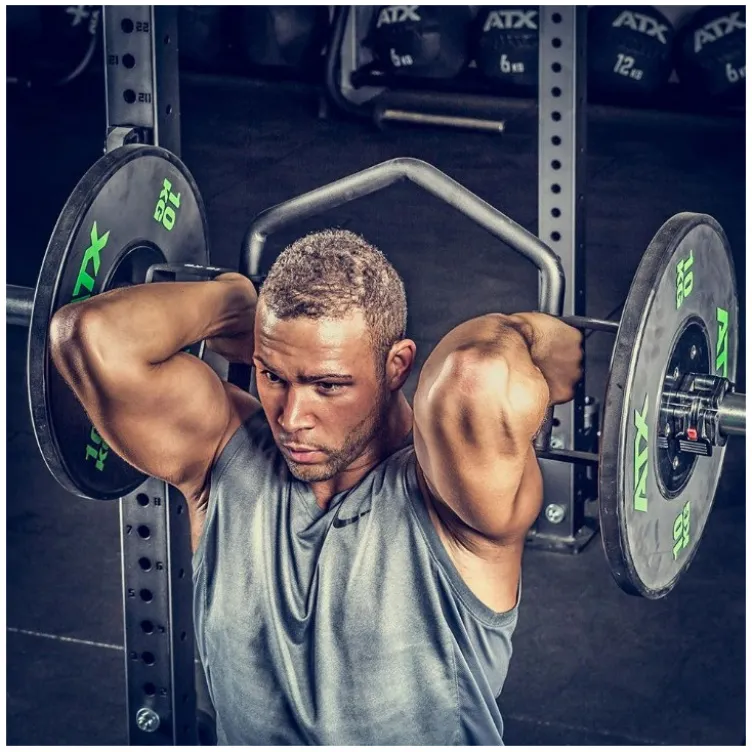 Barre de musculation incurvée prise marteau charge 150 kg