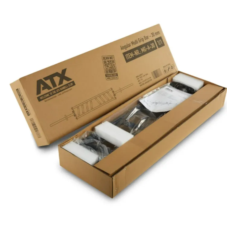 Barre de musculation multigrip ATX diamètre 30 mm ou 50 mm de 2 mètres