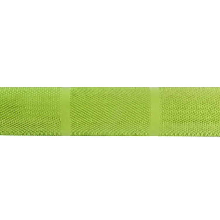 Barre de musculation olympique 50 mm avec revêtement vert "Zombie" - Capacité de charge 600 kg