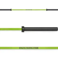 Barre de musculation olympique 50 mm avec revêtement vert "Zombie" - Capacité de charge 600 kg