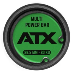 Barre de musculation olympique 50 mm avec revêtement vert