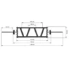 Barre de musculation standard 30 mm multi-prises - Short Multi Grip Bar ATX
